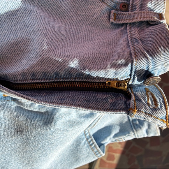 George Light Blue Straight Jeans with Purple/Gold LSU Tigers Patches - Picture 11 of 11